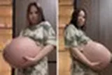 Clip 16 giây ghi lại chiếc bụng bầu của người mẹ mang tam thai: Chỉ nhìn thôi đã thấy nặng nề và xót xa
