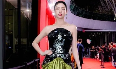 Váy khảm xà cừ của Hoa hậu Lương Thùy Linh gây tranh cãi vì nghi đạo nhái