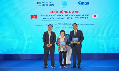 Long Châu và Santen Nhật Bản ra mắt bộ câu hỏi tầm soát khô mắt chuẩn y khoa