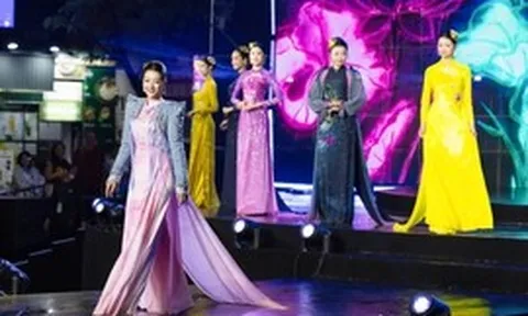 NTK Đỗ Trịnh Hoài Nam đưa nghệ thuật tranh đá quý lên áo dài Việt Nam