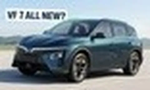 Lộ hình ảnh SUV VinFast mới lạ: Mặt trước như VF 7 nhưng dáng khác, ca-pô gân guốc hơn, tay nắm cửa mới, mâm như MPV 7