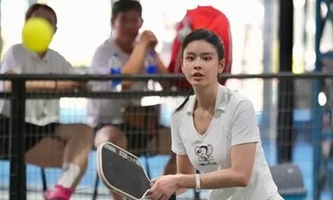 Diễn viên Trương Quỳnh Anh bị "ghiền" môn pickleball