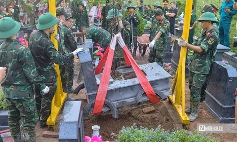 Khai quật, giám định 469 mộ liệt sĩ chưa rõ danh tính tại Nghĩa trang Mai Dịch