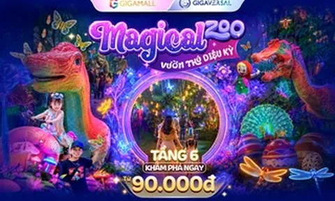 TP HCM lần đầu tiên ra mắt vườn thú công nghệ khổng lồ Magical Zoo tại TTTM Gigamall