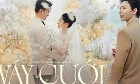 "Váy cưới" của Erik trong hôn lễ "bà trùm nông sản" Viên Vibi gây sốt