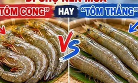 Đi chợ nên mua "tôm cong" hay "tôm thẳng"