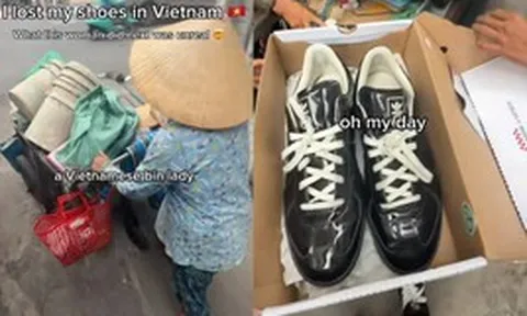 Bỏ quên đôi giày trên vỉa hè, khách Tây được cô nhặt ve chai dùng “mạng lưới quan hệ” tìm lại trong 40 phút