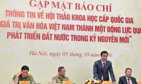 Hội thảo khoa học quốc gia về phát huy giá trị văn hóa Việt Nam trong kỷ nguyên mới sẽ diễn ra vào ngày 10/10