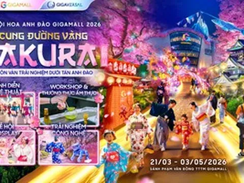 Ngắm sakura tại Lễ hội Hoa Anh đào Gigamall 2026 quy mô bậc nhất TPHCM - mở cửa miễn phí suốt 6 tuần