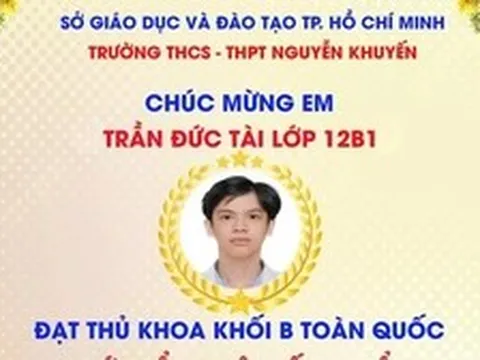 Thủ khoa khối B toàn quốc nói 'không' với luyện thi, học thêm...