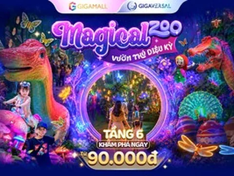 TP HCM lần đầu tiên ra mắt vườn thú công nghệ khổng lồ Magical Zoo tại TTTM Gigamall