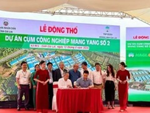 Bầu Đức động thổ cụm công nghiệp 75 ha, tạo hơn 4.500 việc làm, kết nối vùng nguyên liệu Việt Nam-Lào-Campuchia