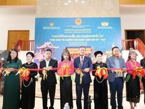 Trưng bày chuyên đề "Thực hành tín ngưỡng Then nhóm ngôn ngữ Tày - Thái" tại Trung tâm Văn hóa Việt Nam, Thủ đô Viêng Chăn, Lào