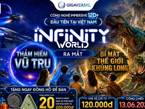 Infinity World ra mắt cùng lúc 2 vũ trụ thị giác mới tại Gigamall