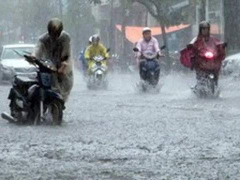 Ngày mai, nhiều khu vực sẽ có mưa to đến rất to